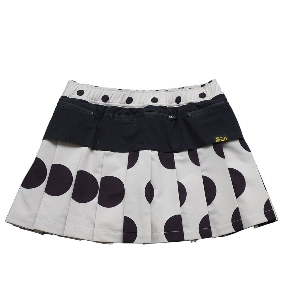 DOT PLEATS SKIRT