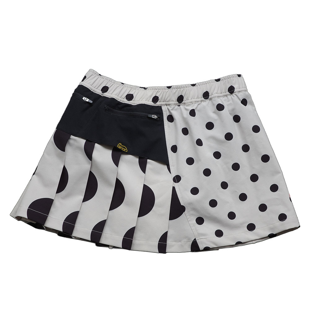 DOT PLEATS SKIRT