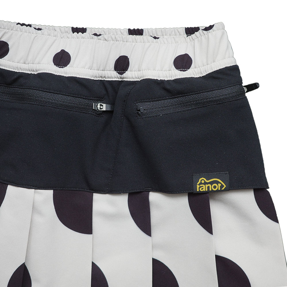 DOT PLEATS SKIRT