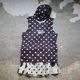 DOT PLEATS SKIRT