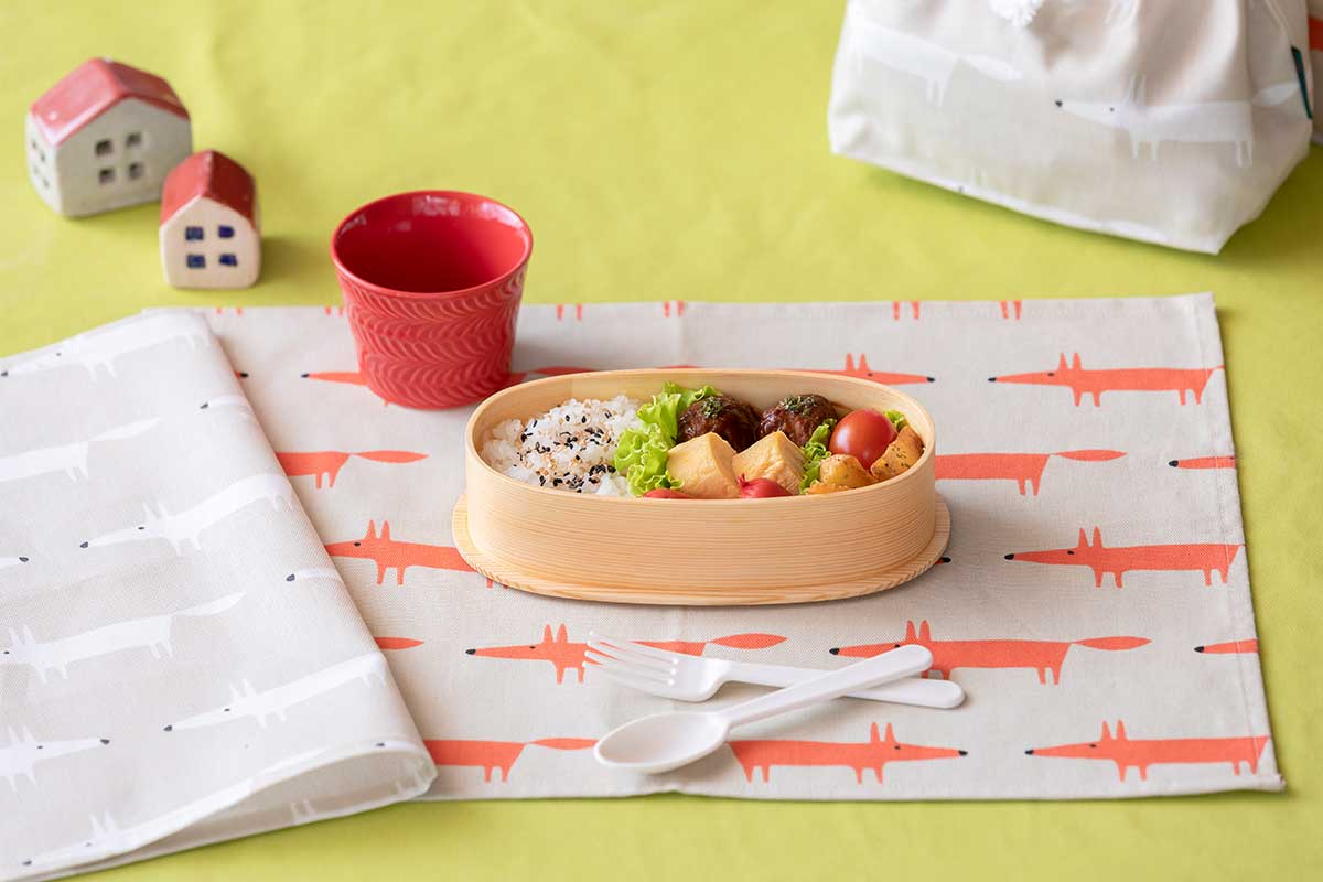 【未使用】超特価♪アレクサンドル チュルポー　テーブルナフキン　６枚セット テーブルナプキン（42㎝x32㎝） Little Fox オレンジレッド | キッズ