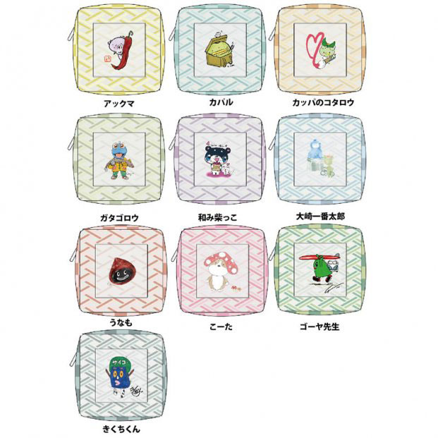 キャラ展2 窓付クリアポーチ(全10種)【kpkt】【カッパのコタロウキャンペーン対象商品】