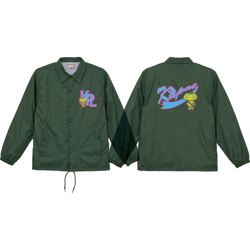 カッパ祭り ナイロンコーチジャケット カパル(フォレストグリーン)