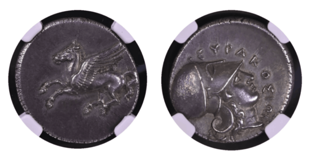 Ch AU☆ 5/5 5/5 FineStyle】紀元前344年?317年頃 シチリア島 古代