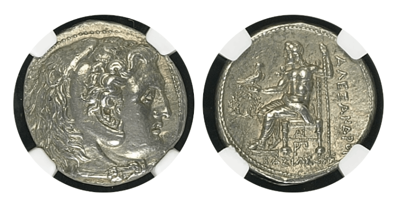 【Ch AU★ 5/5 4/5】紀元前336年?323年 古代マケドニア アレキサンダー3世 テトラドラクマ銀貨