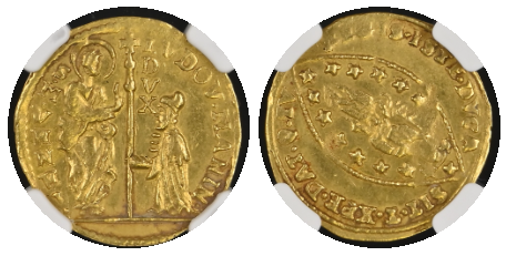 【MS61】1789年?97年 イタリア ヴェネツィア  ルドヴィコ・マニン ゼッキーノ金貨