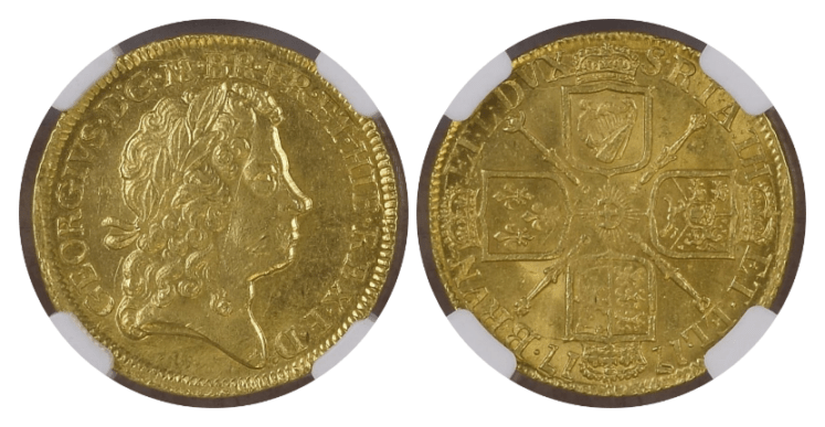 MS63】1717年 イギリス ジョージ1世 ギニー金貨 | すべての商品
