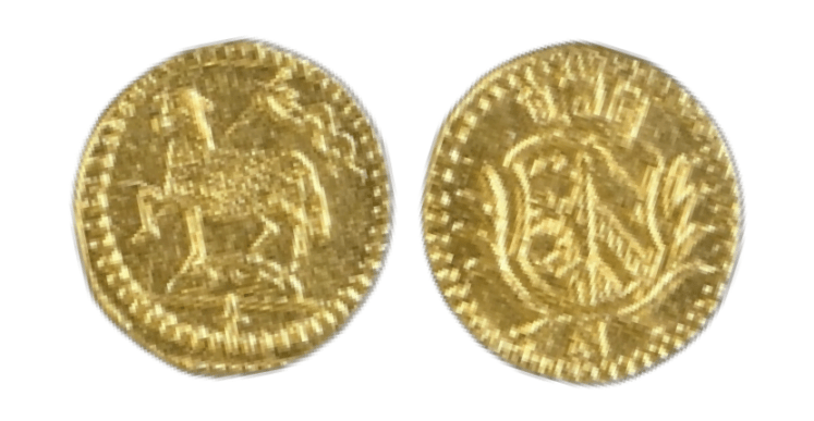 【MS63】1700年 神聖ローマ帝国 ドイツ ニュルンベルク ラムダカット 1/16ダカット金貨