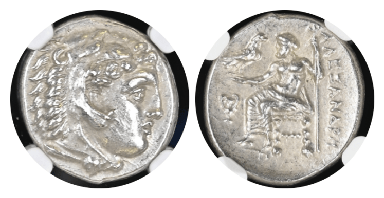 【Ch AU】紀元前336年～323年 古代マケドニア王国 アレキサンダー3世 ドラクマ銀貨