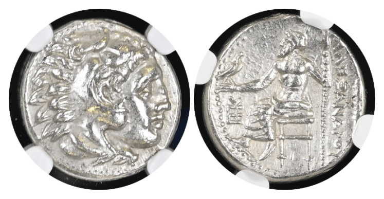 【Ch AU】紀元前336年～323年 古代マケドニア王国 アレキサンダー3世 ドラクマ銀貨