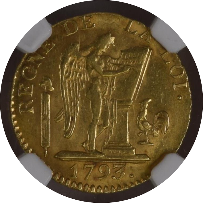 専用NGC MS63】フランスルイ16世1789年銀貨