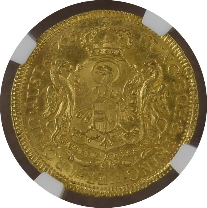 MS63】1765年 神聖ローマ帝国 オーストリア ヨーゼフ2世 1ダカット金貨