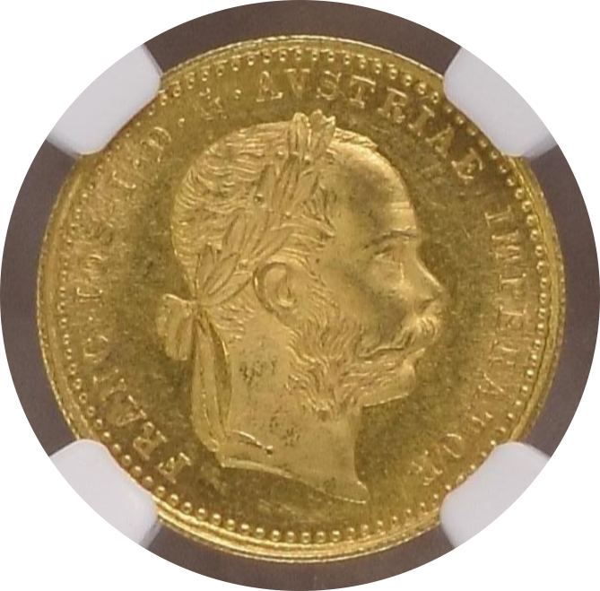 PCGS NCG アンティーク　オーストリア フランツ・ヨーゼフ 金貨 アンティークコイン オーストリア 1897年 フランツ・ヨーゼフ1世
