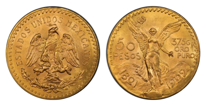 古銭　メキシココイン　勝利の女神　５０ペソ　金貨　１８２１／１９２１　詳細不明 古銭 メキシココイン 勝利の女神 50ペソ 金貨 1821