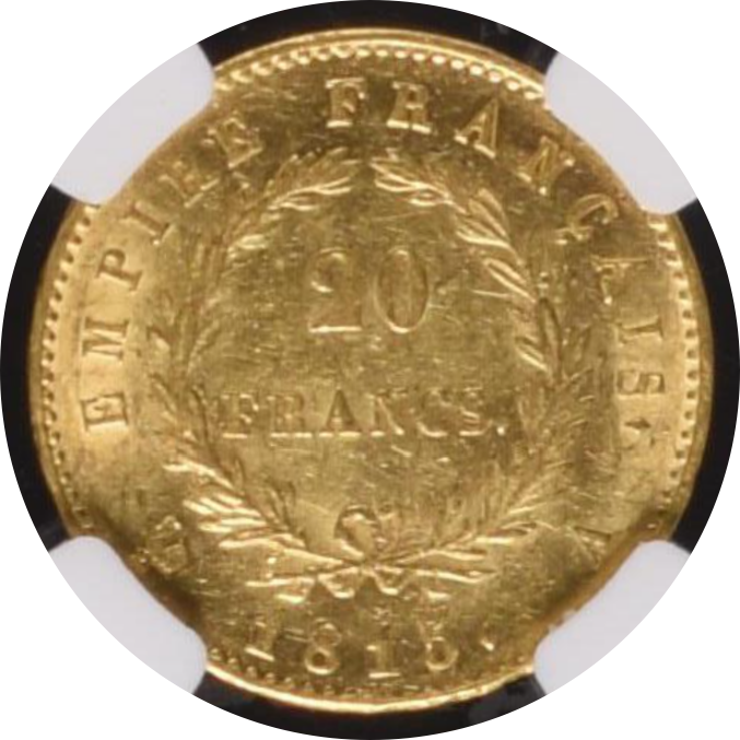 MS61】1815A フランス ナポレオン1世 20フラン 金貨 | すべての商品