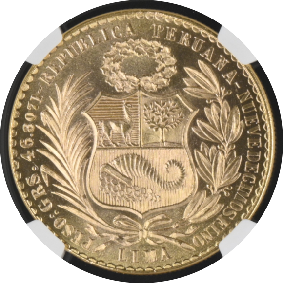 MS65】1964/3年 ペルー 女神の坐像 50ソル金貨 | すべての商品