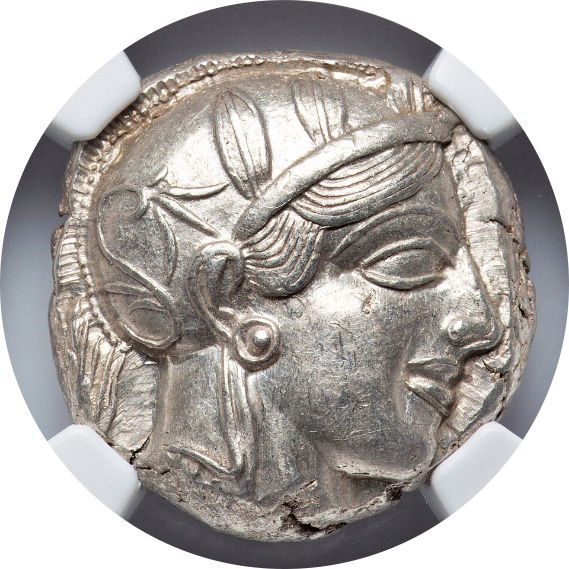 AU 5/5 4/5】紀元前440年～404年 古代ギリシア アッティカ 女神アテナ