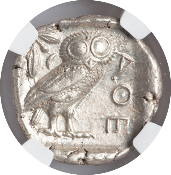 AU 5/5 4/5】紀元前440年～404年 古代ギリシア アッティカ 女神アテナ