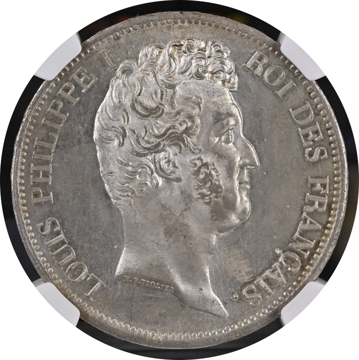 MS65+】1830年A フランス ルイ・フィリップ1世 5フラン銀貨 | すべての