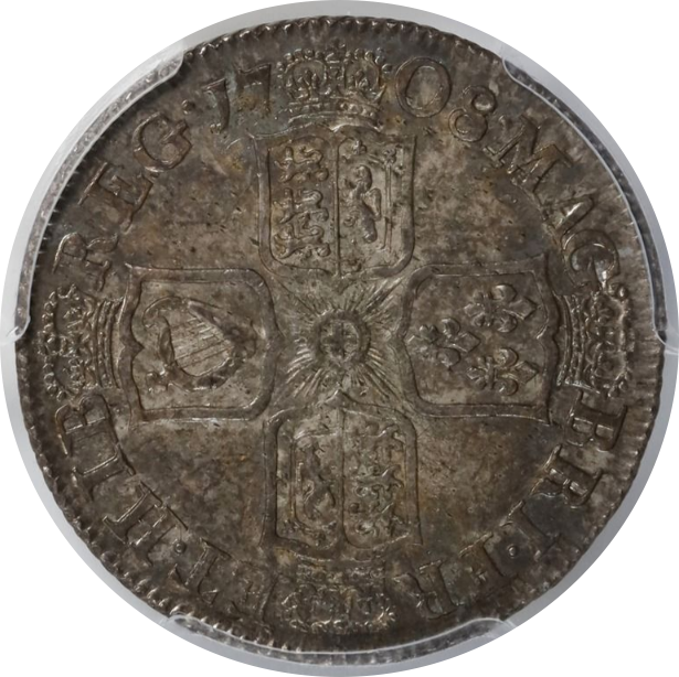 MS64】1708年 イギリス アン女王 1シリング銀貨 | すべての商品