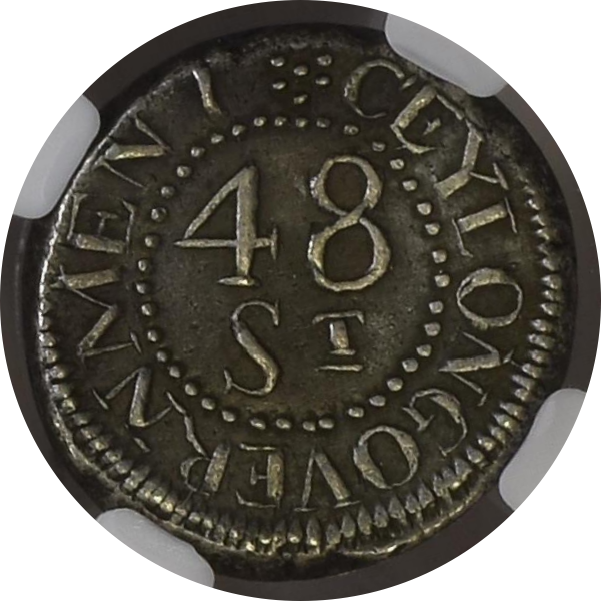 AU53】1803年 英領セイロン ジョージ3世 48スタイバー銀貨 | すべての