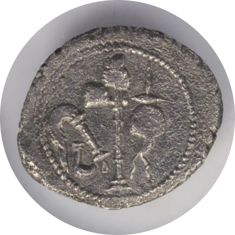 TKC023 ユリウス・カエサルのデナリウス AU 5/5 4/5】紀元前44年頃 古代ローマ帝国 ユリウス・カエサル