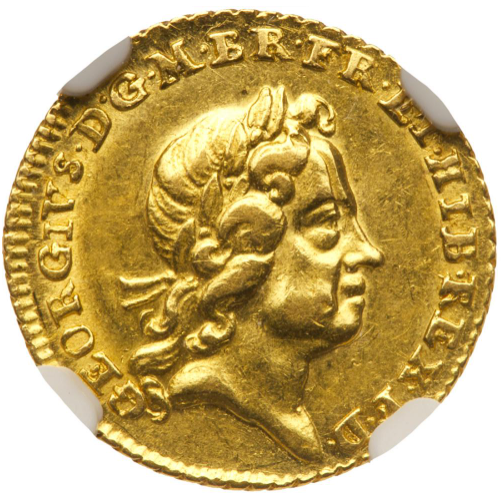 1804年 イギリス ジョージ3世 1/2ギニー 金貨 NGC MS61 1804年、イギリス、ジョージ3世。希少な1/2ギニー金貨。(4.18