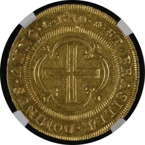 MS61】1810年 ポルトガル領ブラジル マリア1世 4000レイス 金貨