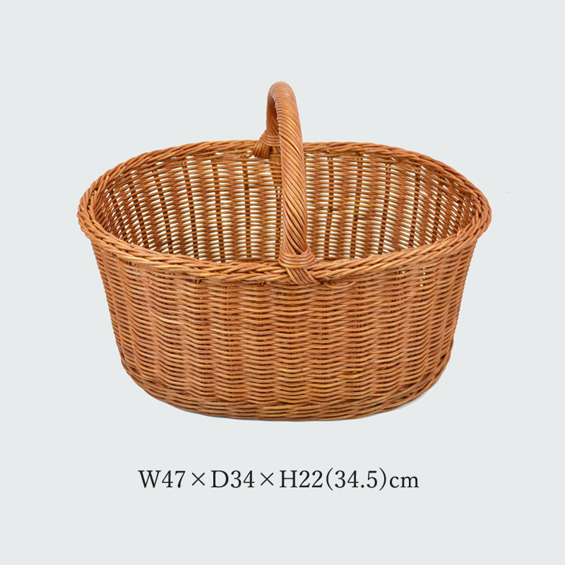 大きなピクニックバスケット ラタン 籐 インドネシア産 丈夫な