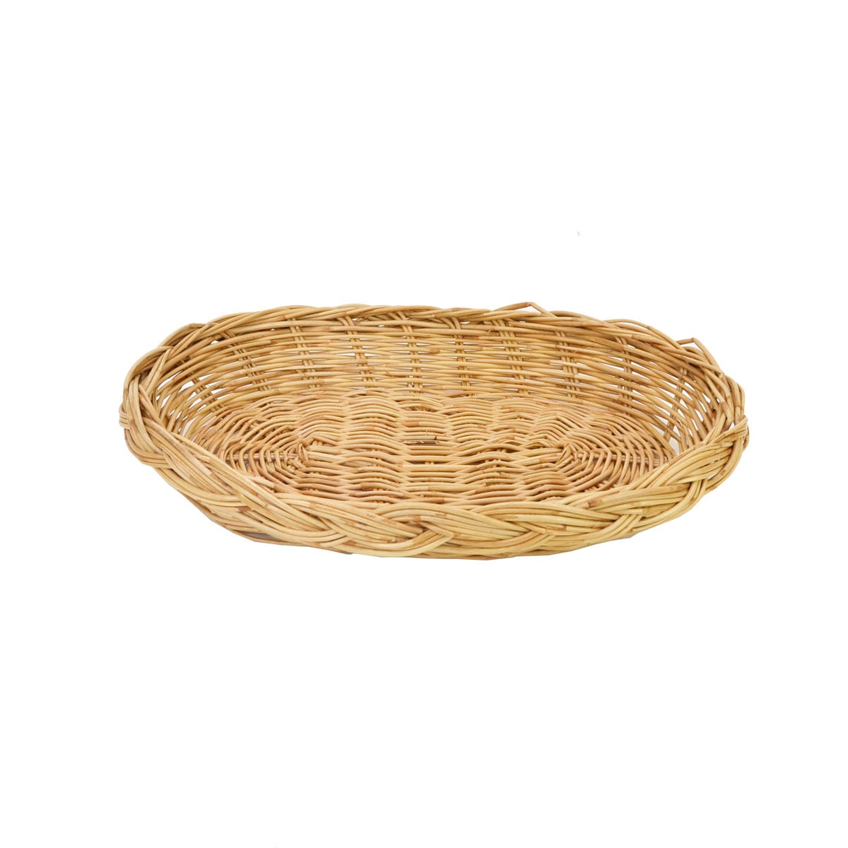 タイ製 ラタン楕円型トレーMサイズ トレー パントレイ パントレー