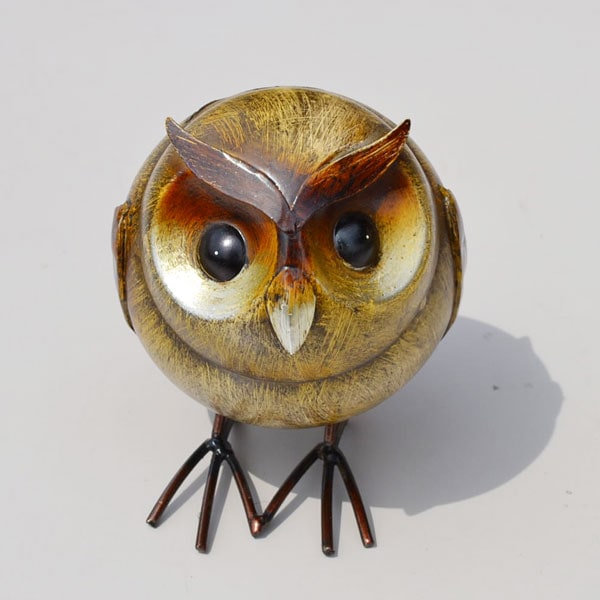 アイアンボールオウル ふくろうオーナメント オブジェ 縁起物
