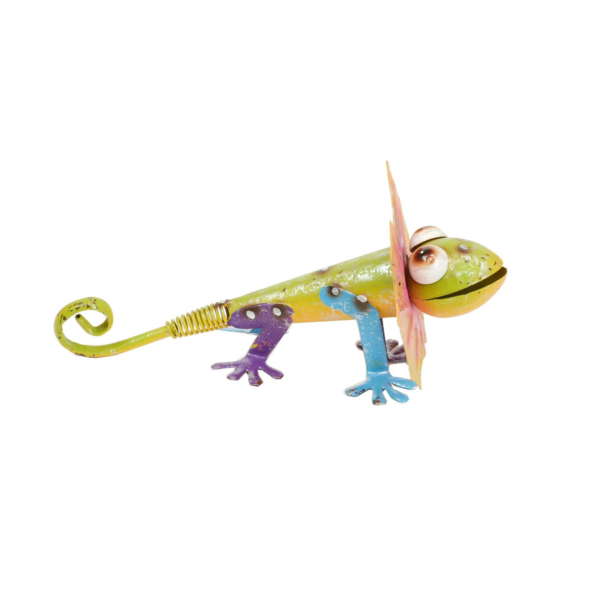 カラフルブリキ エリマキトカゲ Sサイズ カラーブリキ