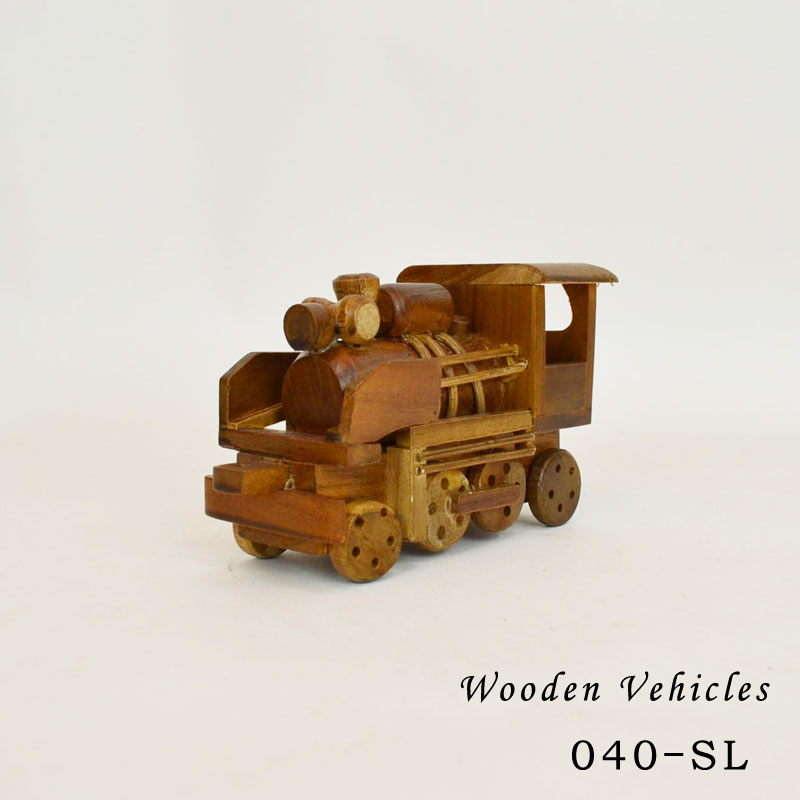 ウッドビークル 蒸気機関車 木製 乗り物 SL