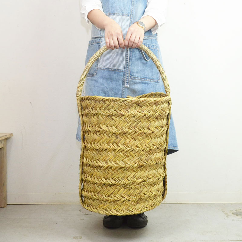 ワイルドビッグバスケット モロッコ かごバッグ 雑貨 収納 かご バスケット 収納用バスケット スタッキング かごバッグとバスケットの専門店 ラタンハウス かごや