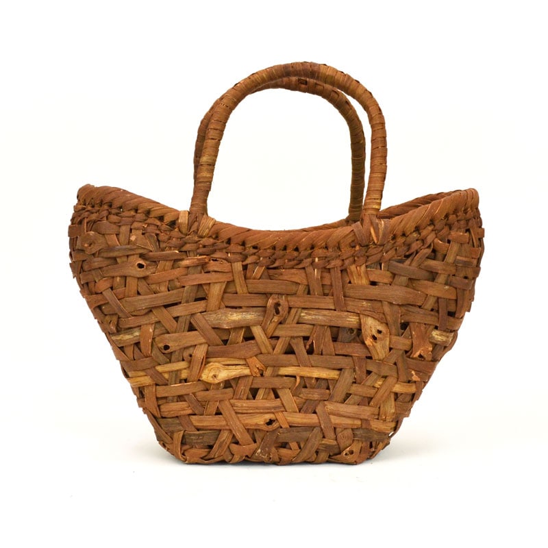 山葡萄バッグ円形三段花結び 山葡萄バッグ円形三段花結び