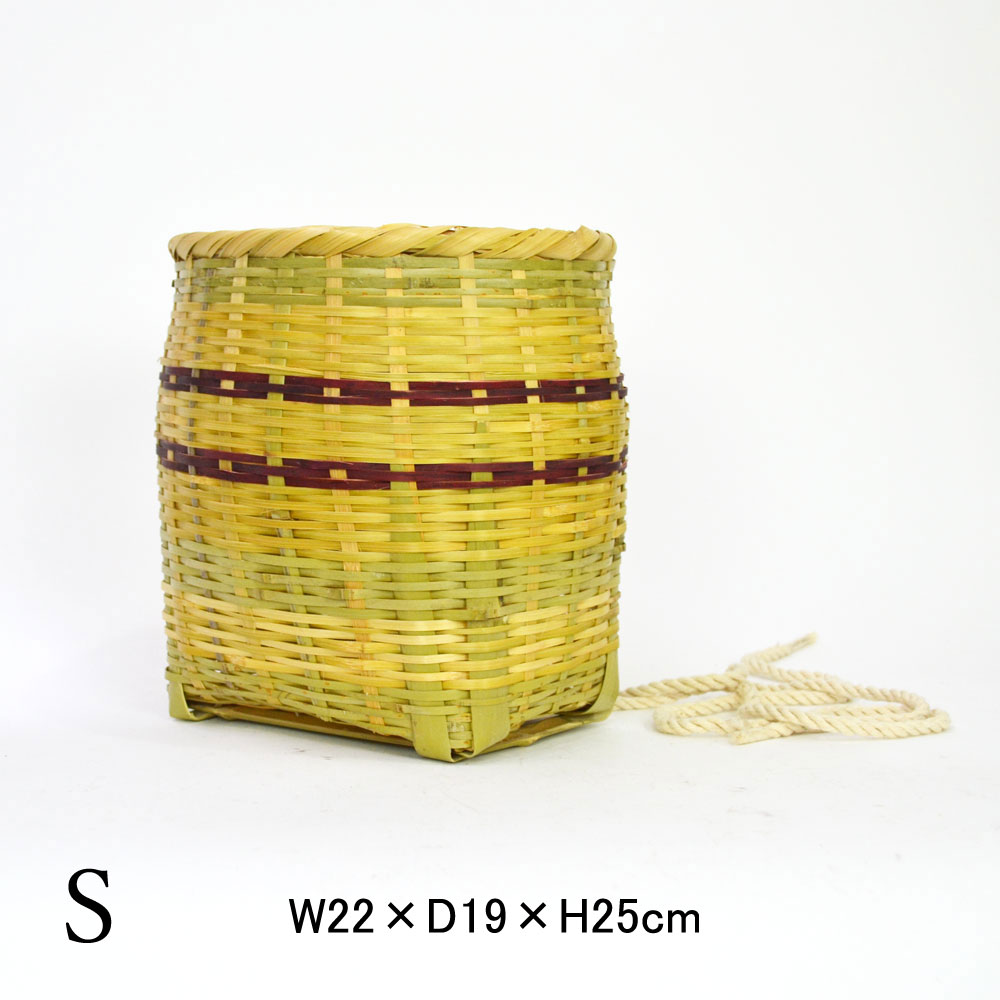 竹籠 型番647 竹かご 竹かごバッグ 市場かご 一貫張り 一閑張り 材料
