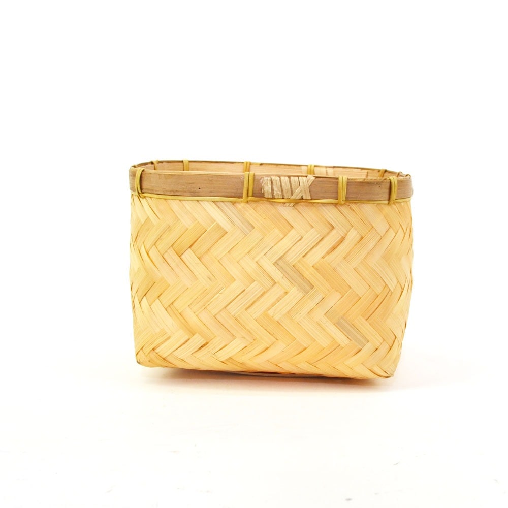 竹かご スクエア SS バンブー 小物収納 ナチュラル 和