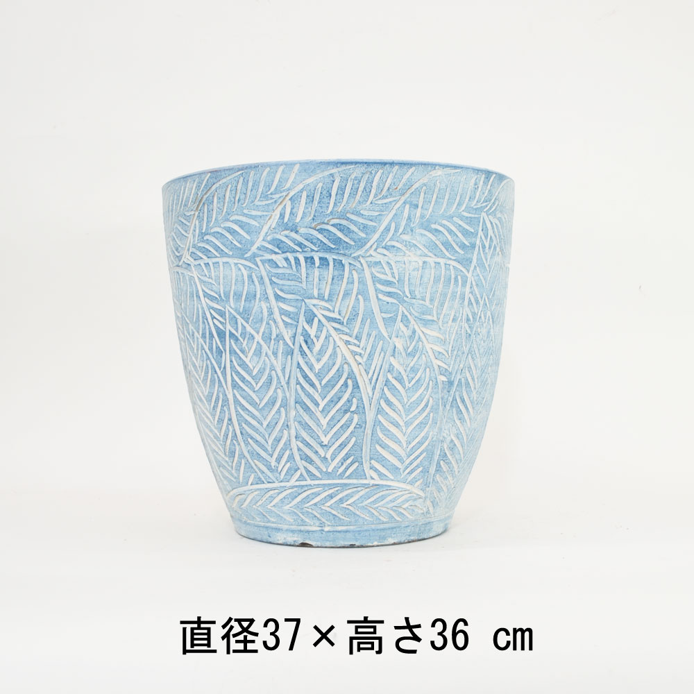 古い藍い鉢 RR301-180 – 鉢人