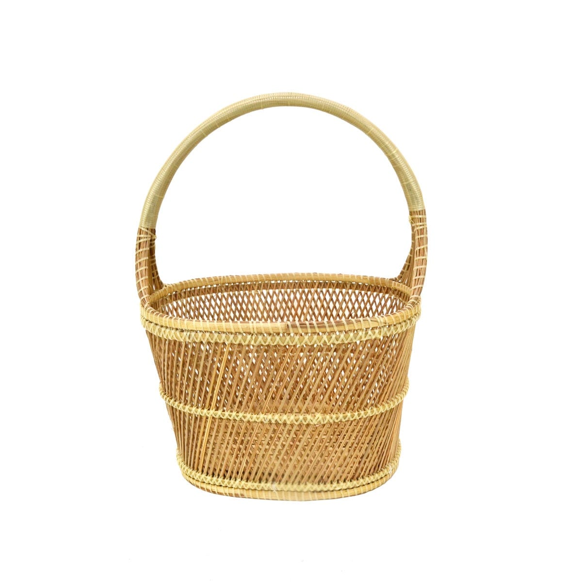 タイ製 マパオ ココナッツツリー 天然素材 かごバッグ L