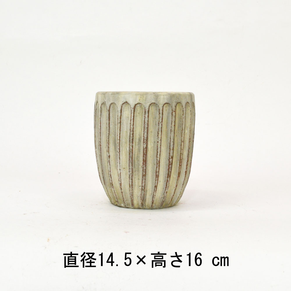 テラコッタ 植木鉢 おしゃれ ポット コック S 5号 白