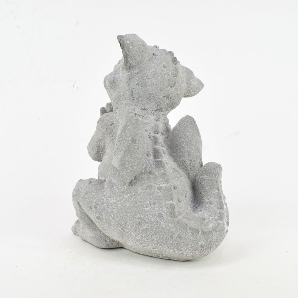 セメント ガーデンオブジェ 首を傾げる ゴブリン 小鬼 庭