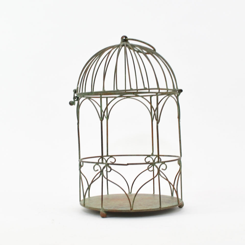 フラワーバードゲージ アイアン 鳥かご プランター 花台 庭