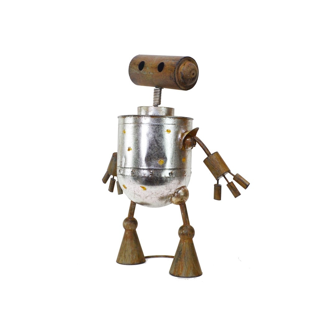 ブリキロボット ロボシグナル 鉄 オブジェ ヴィンテージ加工