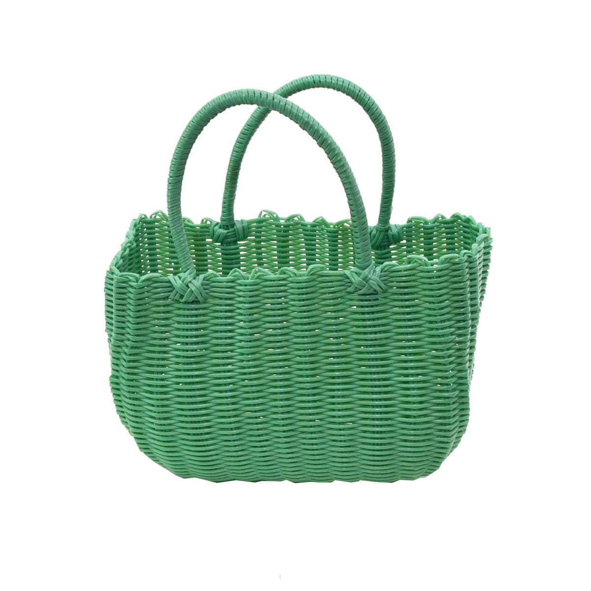 PPバッグ ミドルサイズ ミントグリーン ビニール 温泉