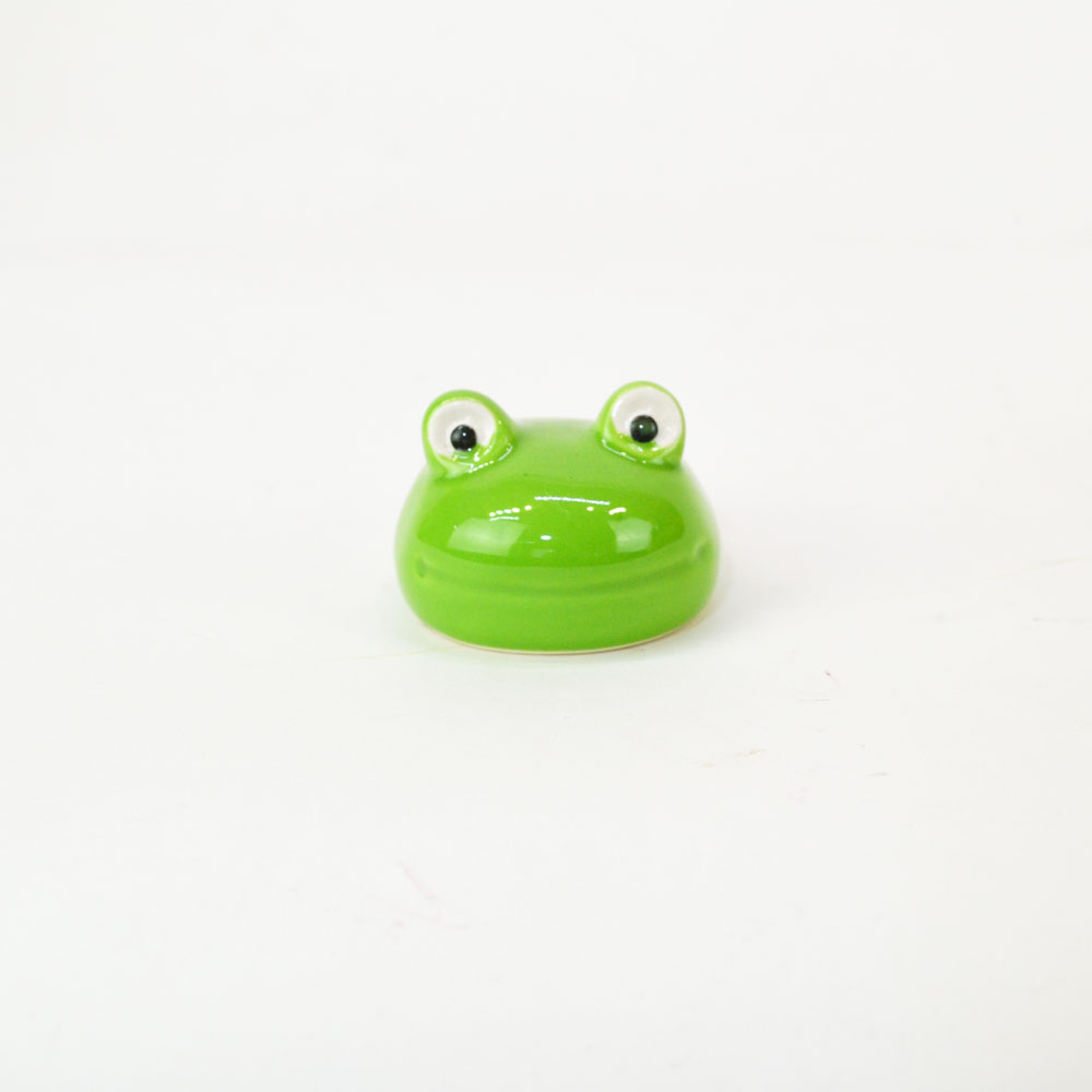 浮き玉 出目カエルS かえる 浮き球 陶器 水鉢 金魚鉢 蛙