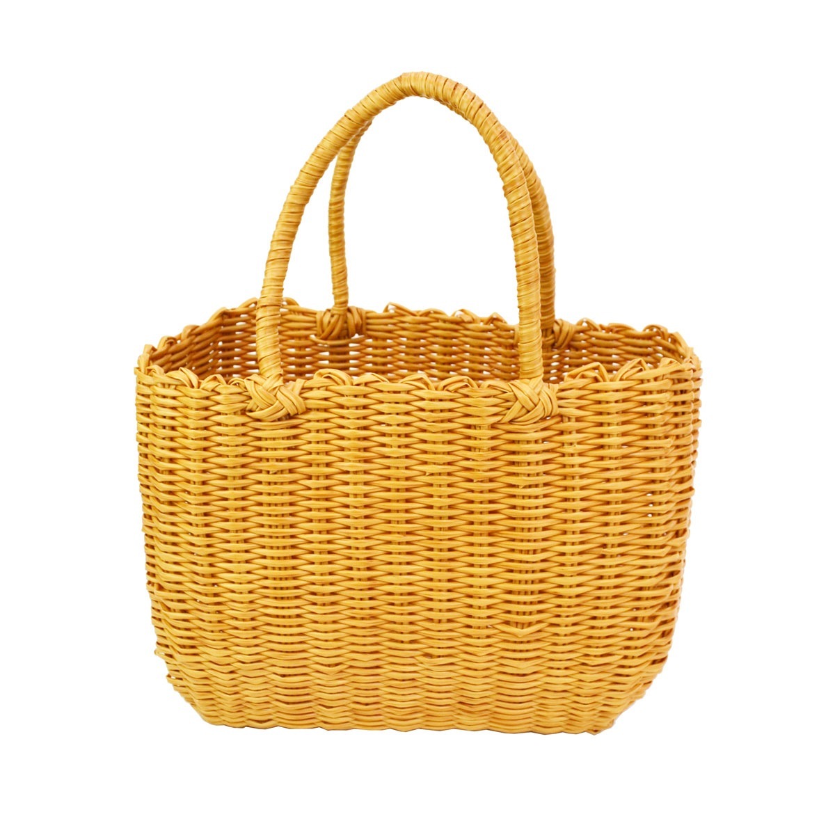 PPバッグ ミドルサイズ ナチュラルウッド ビニールバッグ