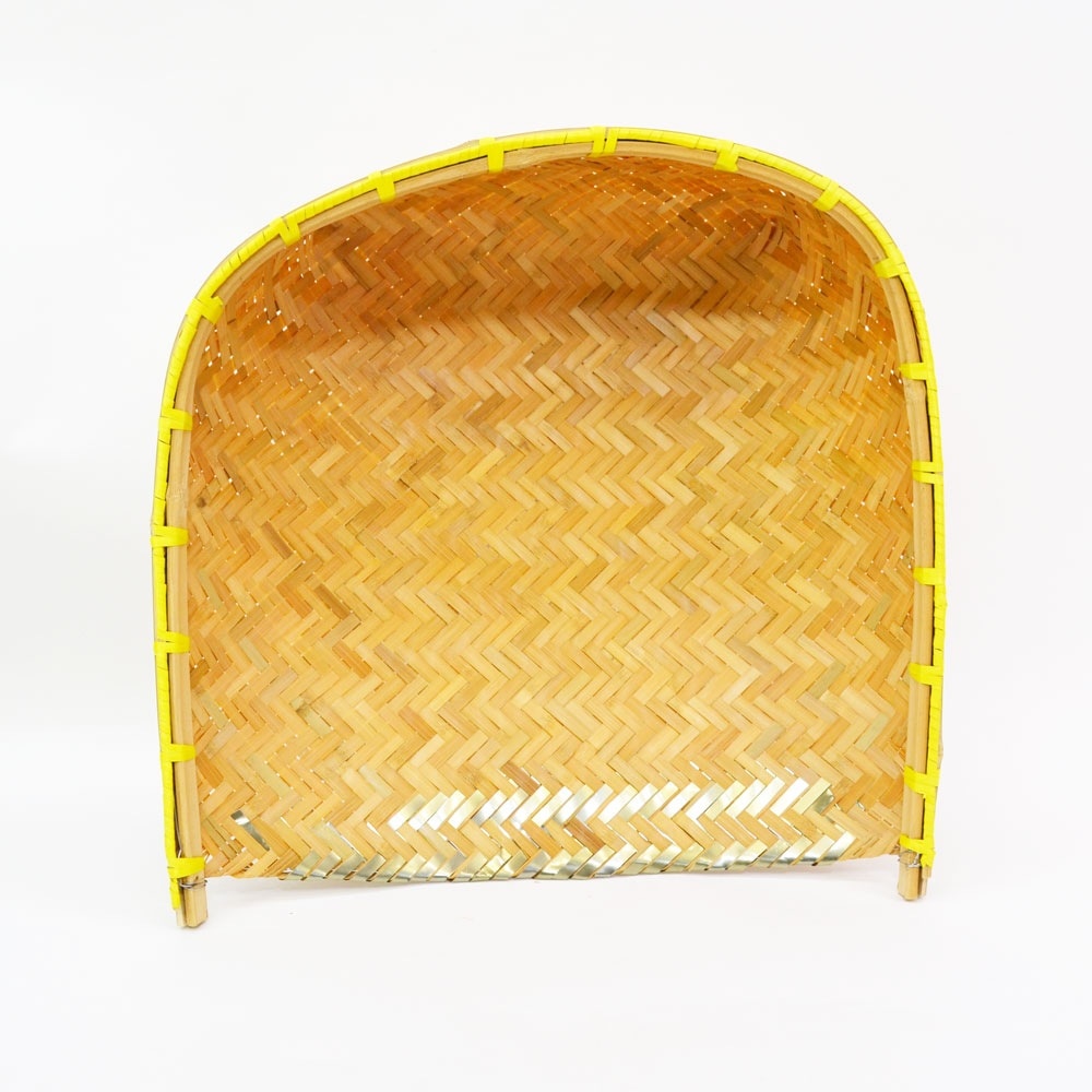 竹の収穫かご 青竹 箕 てみ 穀物 箕帚 ちりとり 竹籠