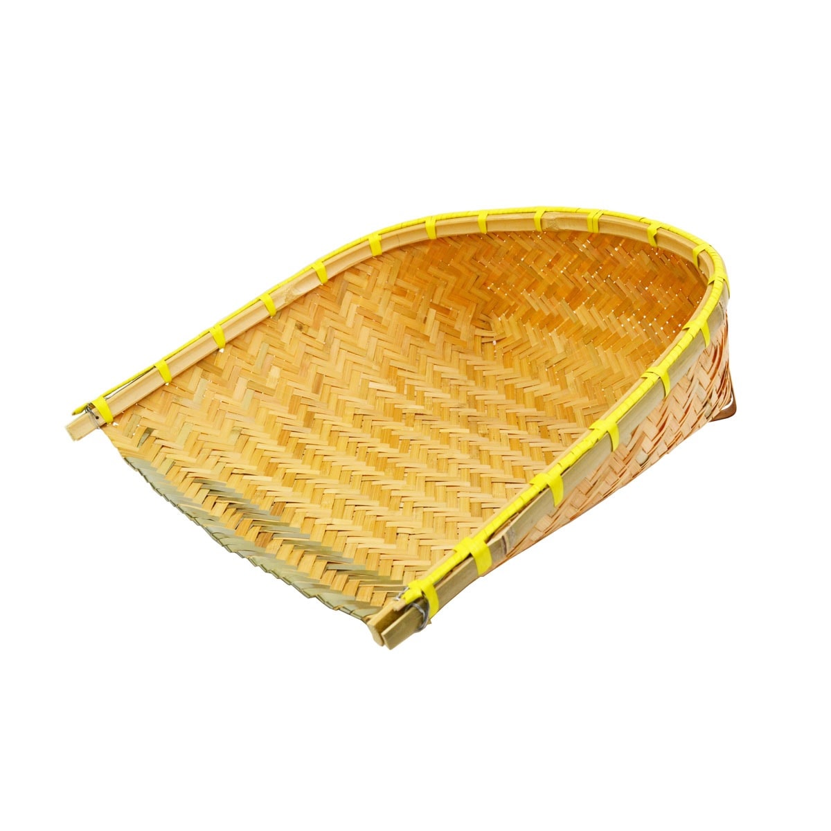 竹の収穫かご 青竹 箕 てみ 穀物 箕帚 ちりとり 竹籠
