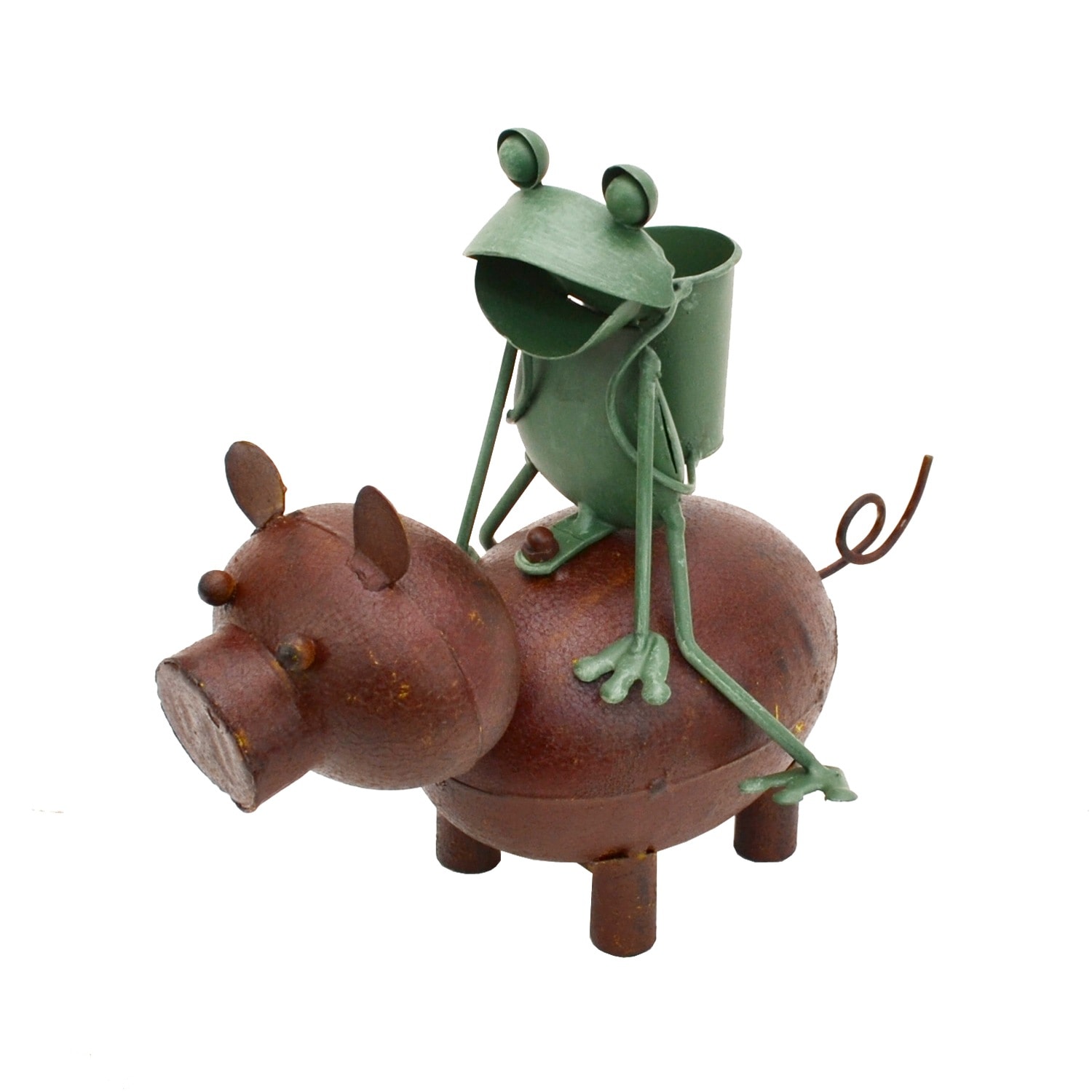 ブリキシリーズ ブリキガエル ピッグカエルライディング ブタ