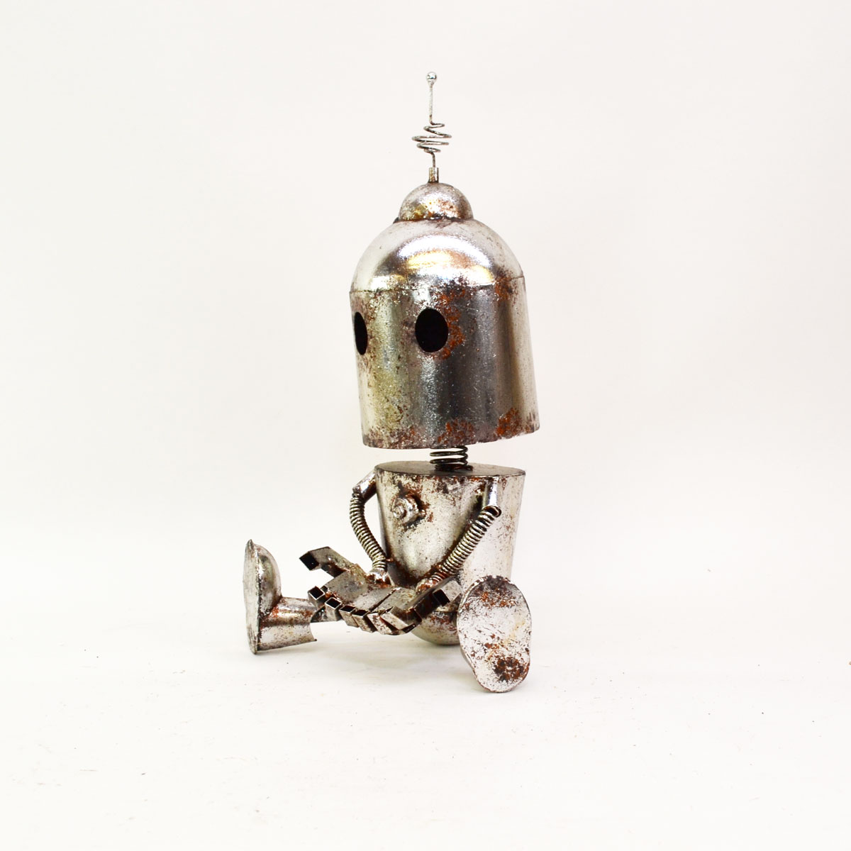 【ほぼ新品同様】ブリキロボット ルビーボール 鉄 オブジェ ヴィンテージ加工 ほぼ新品同様】ブリキロボット ルビーボール 鉄 オブジェ ヴィンテージ